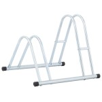 vidaXL Suport pentru 2 biciclete de sine stătător, oțel galvanizat vidaXL Suport pentru 2 biciclete de sine stătător, oțel galvanizat