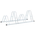 vidaXL Suport de sine stătător pentru 4 biciclete, oțel galvanizat vidaXL Suport de sine stătător pentru 4 biciclete, oțel galvanizat