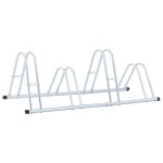 vidaXL Suport de sine stătător pentru 4 biciclete, oțel galvanizat vidaXL Suport de sine stătător pentru 4 biciclete, oțel galvanizat