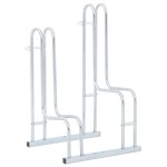 vidaXL Suport pentru 2 biciclete de sine stătător, oțel galvanizat vidaXL Suport pentru 2 biciclete de sine stătător, oțel galvanizat