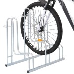 vidaXL Suport de sine stătător pentru 3 biciclete, oțel galvanizat vidaXL Suport de sine stătător pentru 3 biciclete, oțel galvanizat