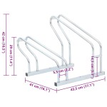 vidaXL Suport pentru 2 biciclete de sine stătător, oțel galvanizat vidaXL Suport pentru 2 biciclete de sine stătător, oțel galvanizat