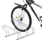 vidaXL Suport de sine stătător pentru 3 biciclete, oțel galvanizat vidaXL Suport de sine stătător pentru 3 biciclete, oțel galvanizat