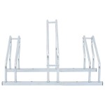 vidaXL Suport de sine stătător pentru 3 biciclete, oțel galvanizat vidaXL Suport de sine stătător pentru 3 biciclete, oțel galvanizat