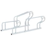 vidaXL Suport de sine stătător pentru 3 biciclete, oțel galvanizat vidaXL Suport de sine stătător pentru 3 biciclete, oțel galvanizat
