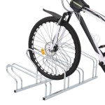 vidaXL Suport de sine stătător pentru 4 biciclete, oțel galvanizat vidaXL Suport de sine stătător pentru 4 biciclete, oțel galvanizat