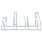 vidaXL Suport de sine stătător pentru 4 biciclete, oțel galvanizat vidaXL Suport de sine stătător pentru 4 biciclete, oțel galvanizat