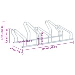 vidaXL Suport pentru 5 biciclete de sine stătător, oțel galvanizat vidaXL Suport pentru 5 biciclete de sine stătător, oțel galvanizat