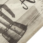 vidaXL Covor de bucătărie lavabil Coffee, gri, 60x300 cm, catifea