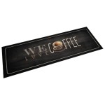 vidaXL Covor de bucătărie lavabil, text Coffee, 60x180 cm, catifea vidaXL Covor de bucătărie lavabil, text Coffee, 60x180 cm, catifea