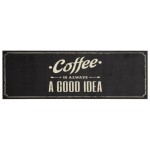 vidaXL Covor de bucătărie lavabil, text Coffee, 60x180 cm, catifea vidaXL Covor de bucătărie lavabil, text Coffee, 60x180 cm, catifea