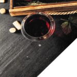 vidaXL Covor de bucătărie lavabil model sticlă vin, 60x300 cm, catifea