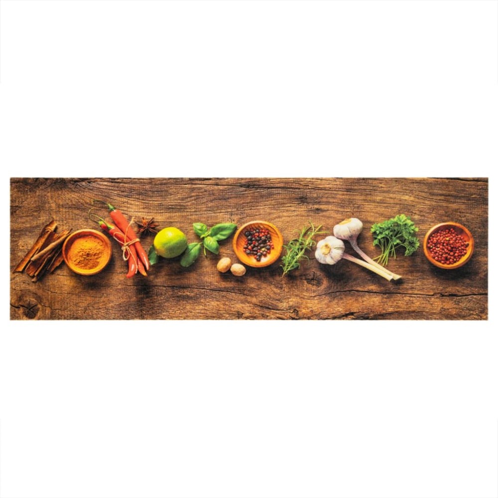 vidaXL Covor de bucătărie lavabil Spices, 45x150 cm, catifea