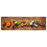 vidaXL Covor de bucătărie lavabil Spices, 45x150 cm, catifea vidaXL Covor de bucătărie lavabil Spices, 45x150 cm, catifea