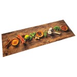 vidaXL Covor de bucătărie lavabil Spices, 45x150 cm, catifea vidaXL Covor de bucătărie lavabil Spices, 45x150 cm, catifea