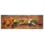 vidaXL Covor de bucătărie lavabil Spices, 60x180cm, catifea vidaXL Covor de bucătărie lavabil Spices, 60x180cm, catifea