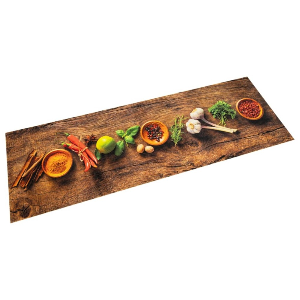 vidaXL Covor de bucătărie lavabil Spices, 60x300 cm, catifea