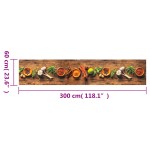 vidaXL Covor de bucătărie lavabil Spices, 60x300 cm, catifea vidaXL Covor de bucătărie lavabil Spices, 60x300 cm, catifea