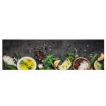 vidaXL Covor de bucătărie lavabil Spices, 45x150 cm, catifea vidaXL Covor de bucătărie lavabil Spices, 45x150 cm, catifea