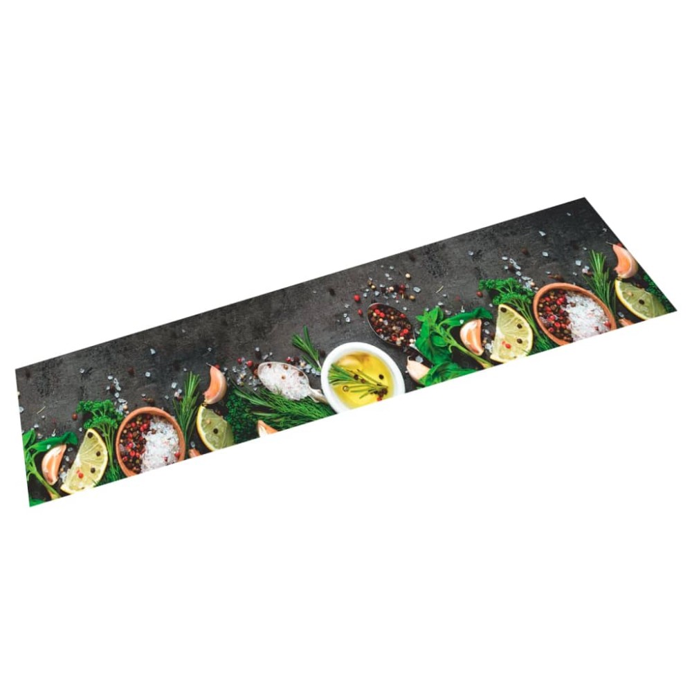 vidaXL Covor de bucătărie lavabil Spices, 60x300 cm, catifea