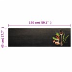 vidaXL Covor de bucătărie lavabil Spices, 45x150 cm, catifea vidaXL Covor de bucătărie lavabil Spices, 45x150 cm, catifea