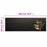 vidaXL Covor de bucătărie lavabil Spices, 60x180cm, catifea vidaXL Covor de bucătărie lavabil Spices, 60x180cm, catifea
