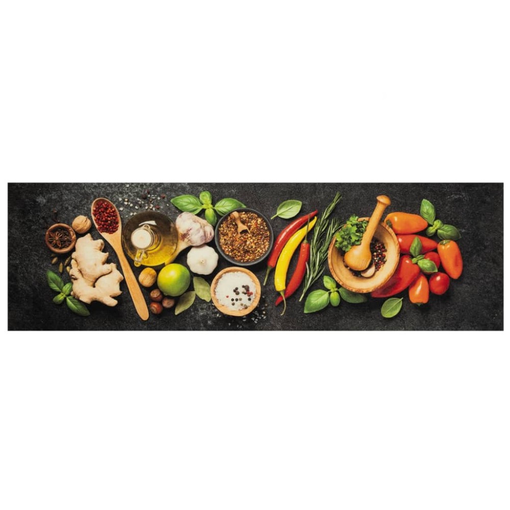 vidaXL Covor de bucătărie lavabil Spices, 45x150 cm, catifea