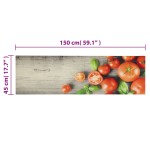 vidaXL Covor de bucătărie lavabil, model roșii, 45x150 cm, catifea