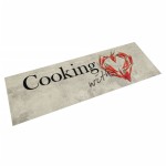 vidaXL Covor bucătărie lavabil, text Cooking/ardei, 60x180 cm, catifea vidaXL Covor bucătărie lavabil, text Cooking/ardei, 60x180 cm, catifea