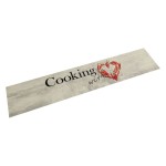 vidaXL Covor bucătărie lavabil, text Cooking/ardei, 60x300 cm, catifea vidaXL Covor bucătărie lavabil, text Cooking/ardei, 60x300 cm, catifea