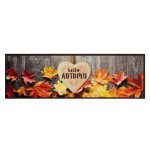 vidaXL Covor de bucătărie lavabil, model toamnă, 60x180 cm, catifea vidaXL Covor de bucătărie lavabil, model toamnă, 60x180 cm, catifea