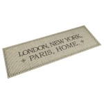 vidaXL Covor de bucătărie lavabil Capital Home, 45x150 cm, catifea vidaXL Covor de bucătărie lavabil Capital Home, 45x150 cm, catifea