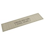vidaXL Covor de bucătărie lavabil, capitale/home, 60x300 cm, catifea vidaXL Covor de bucătărie lavabil, capitale/home, 60x300 cm, catifea