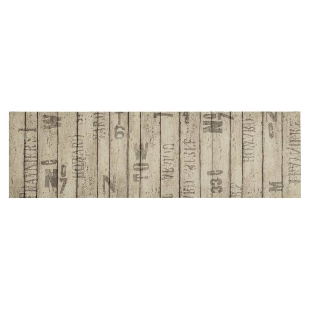 vidaXL Covor de bucătărie lavabil, model gard, 45x150 cm, catifea
