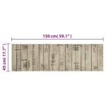 vidaXL Covor de bucătărie lavabil, model gard, 45x150 cm, catifea vidaXL Covor de bucătărie lavabil, model gard, 45x150 cm, catifea