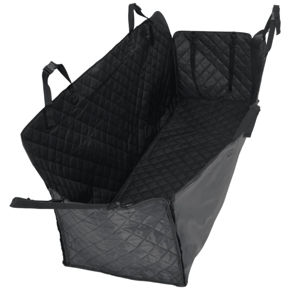 vidaXL Husă scaun auto pentru câini, negru, 137x46x50 cm