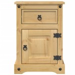 vidaXL Noptieră Corona, 45x35x64 cm, lemn masiv de pin vidaXL Noptieră Corona, 45x35x64 cm, lemn masiv de pin