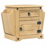 vidaXL Noptieră Corona, 45x35x47,5 cm, lemn masiv de pin vidaXL Noptieră Corona, 45x35x47,5 cm, lemn masiv de pin