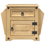 vidaXL Noptieră Corona, 45x35x47,5 cm, lemn masiv de pin vidaXL Noptieră Corona, 45x35x47,5 cm, lemn masiv de pin