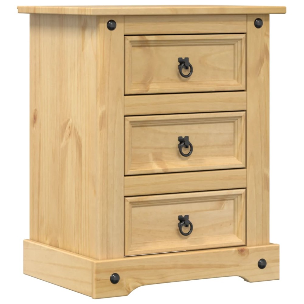 vidaXL Noptieră Corona, 53x39x66 cm, lemn masiv de pin