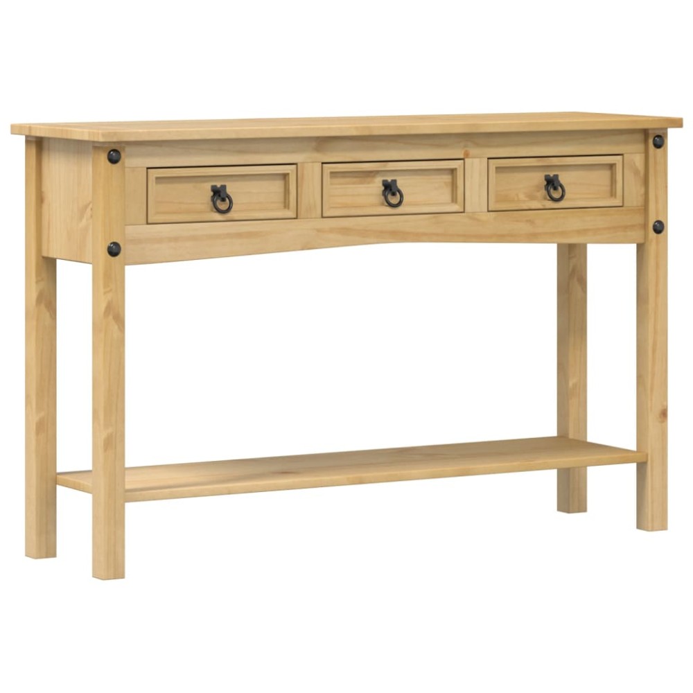 vidaXL Măsuță consolă Corona, 114x34,5x73 cm, lemn masiv de pin