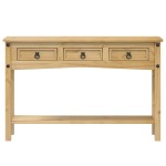 vidaXL Măsuță consolă Corona, 114x34,5x73 cm, lemn masiv de pin vidaXL Măsuță consolă Corona, 114x34,5x73 cm, lemn masiv de pin