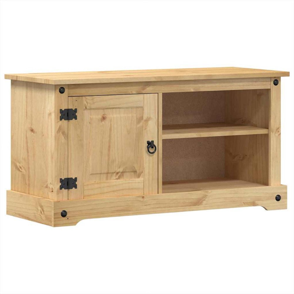 vidaXL Dulap TV „Corona”, 100x40x52 cm, lemn masiv de pin
