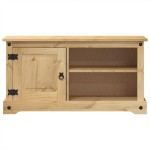 vidaXL Dulap TV „Corona”, 100x40x52 cm, lemn masiv de pin vidaXL Dulap TV „Corona”, 100x40x52 cm, lemn masiv de pin