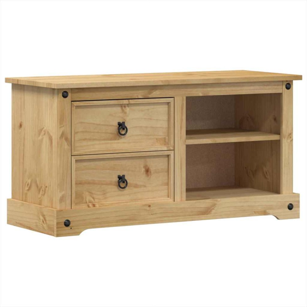vidaXL Dulap TV „Corona”, 100x40x52 cm, lemn masiv de pin