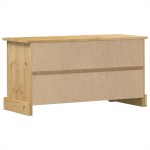 vidaXL Dulap TV „Corona”, 100x40x52 cm, lemn masiv de pin vidaXL Dulap TV „Corona”, 100x40x52 cm, lemn masiv de pin