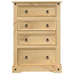 vidaXL Dulap cu sertare „Corona”, 80x43x114 cm, lemn masiv de pin vidaXL Dulap cu sertare „Corona”, 80x43x114 cm, lemn masiv de pin