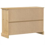 vidaXL Dulap „Corona”, 112x40x75 cm, lemn masiv de pin