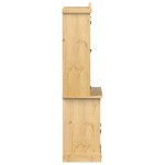 vidaXL Vitrină din sticlă „Corona” 100x48,5x179 cm, lemn masiv de pin