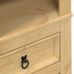 vidaXL Raft pentru vin „Corona” 56x35x134,5 cm, lemn masiv de pin